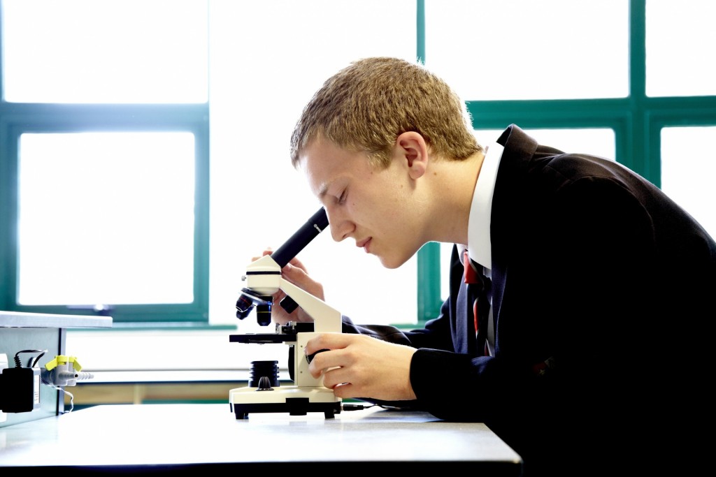 Student In Chemistry Laboratory